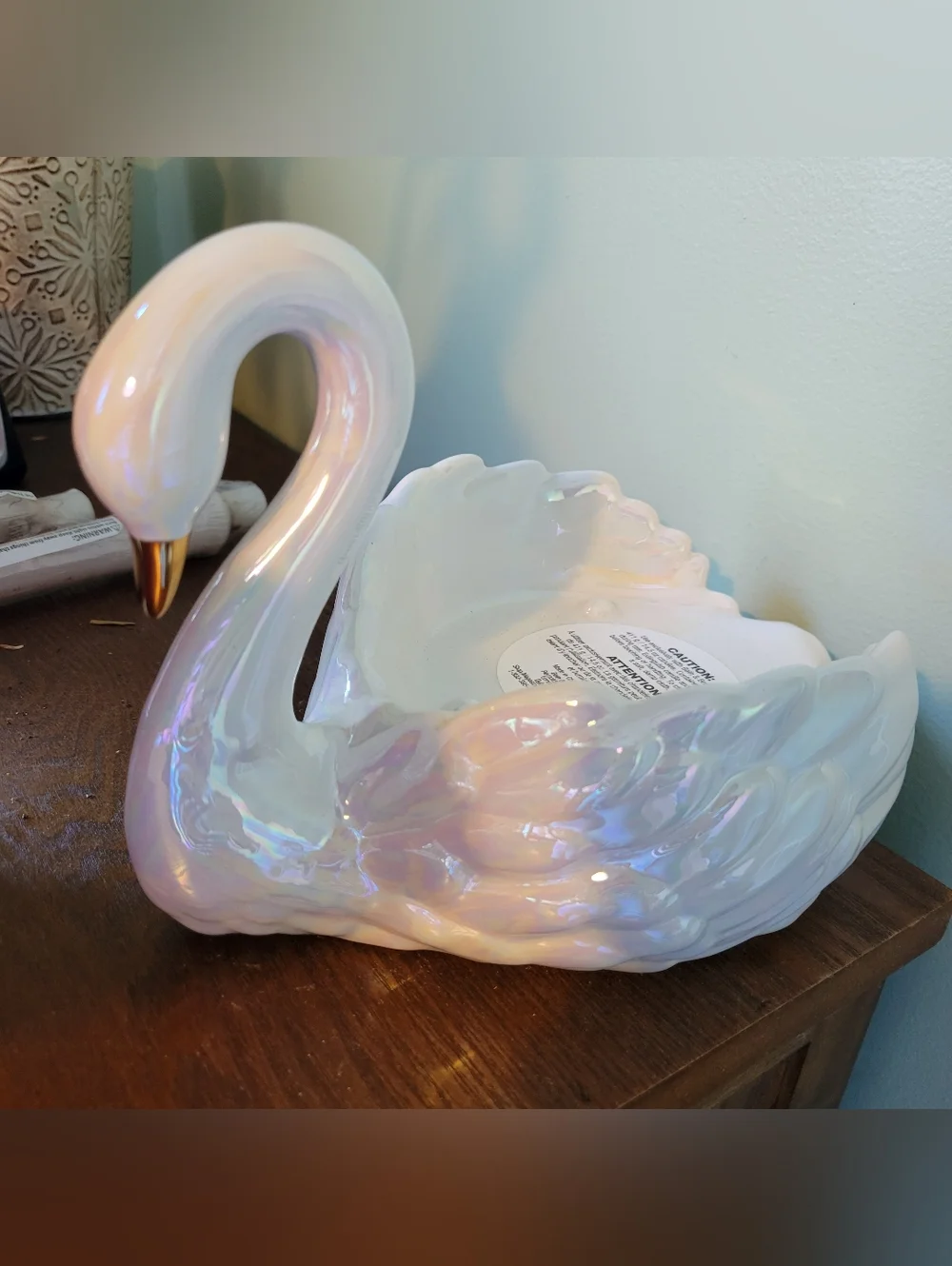 Bath And Body Works 3 Wick Candle Holder Seam Spring Summer Bird Decorative - Picture 1 of 2